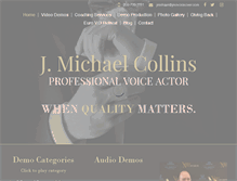 Tablet Screenshot of jmcvoiceover.com